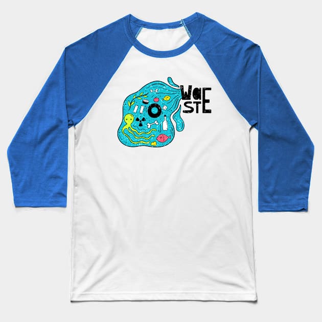Waste Concept Baseball T-Shirt by Mako Design 